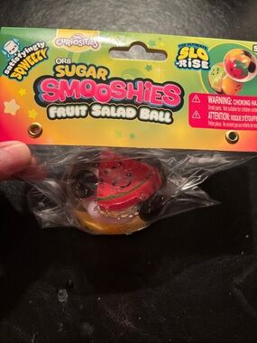 Sugar Smooshies Fruit Salad kids squish fidget Toy - Red & Yellow